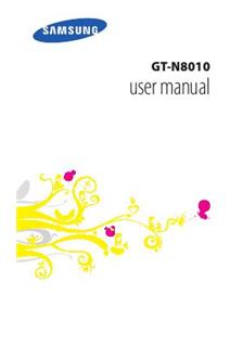 Samsung Galaxy Note 10.1 (Wifi) manual. Tablet Instructions.